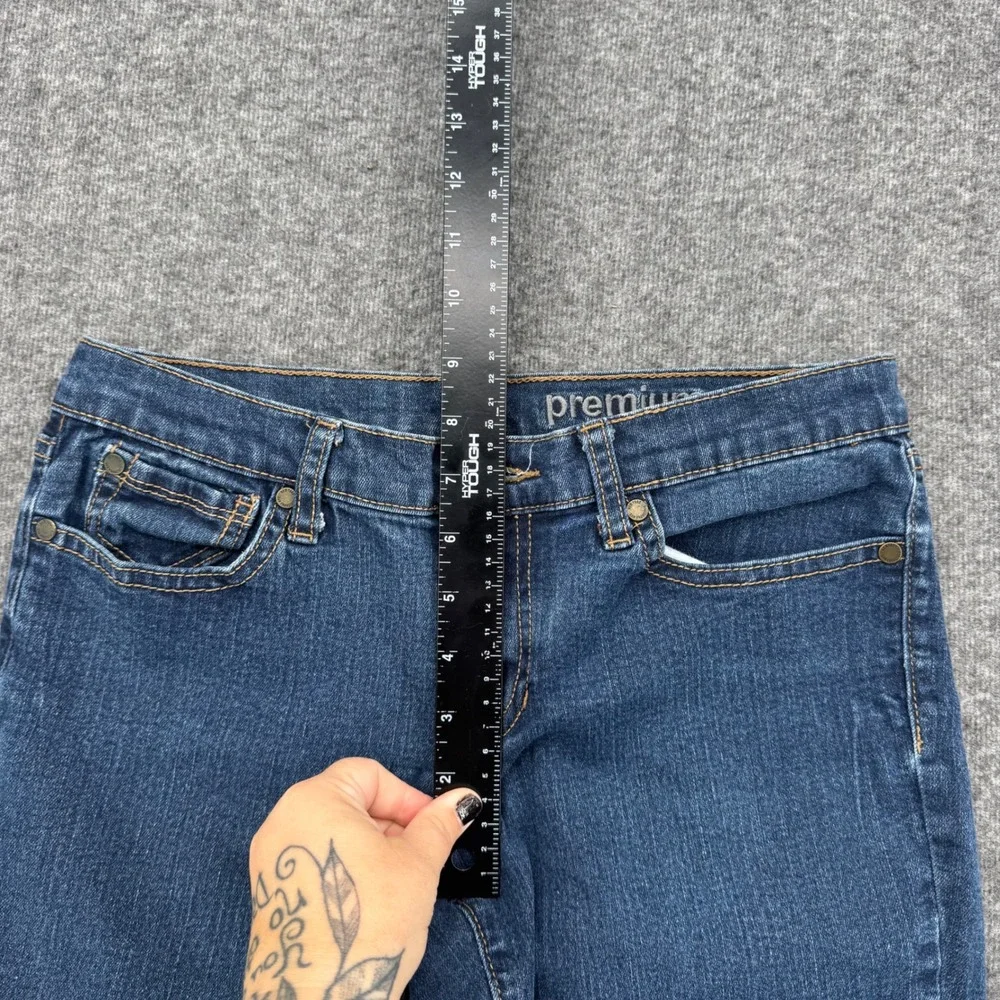 Gap Premium Long and Lean Medium Wash Flare Denim Jeans Womens 4/27R Long